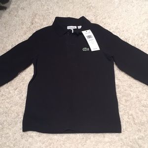 Boys Lacoste long sleeve shirt